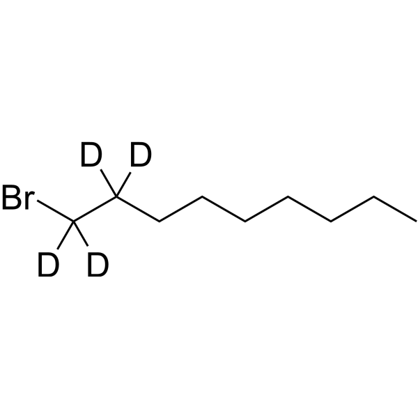 1-Bromononane-d<sub>4</sub>-1 Chemical Structure