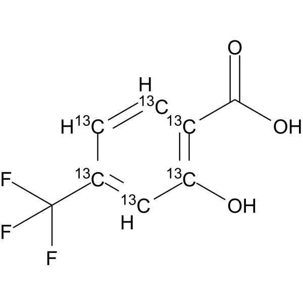 <em>4</em>-Trifluoromethylsalicylic acid-13C<em>6</em>