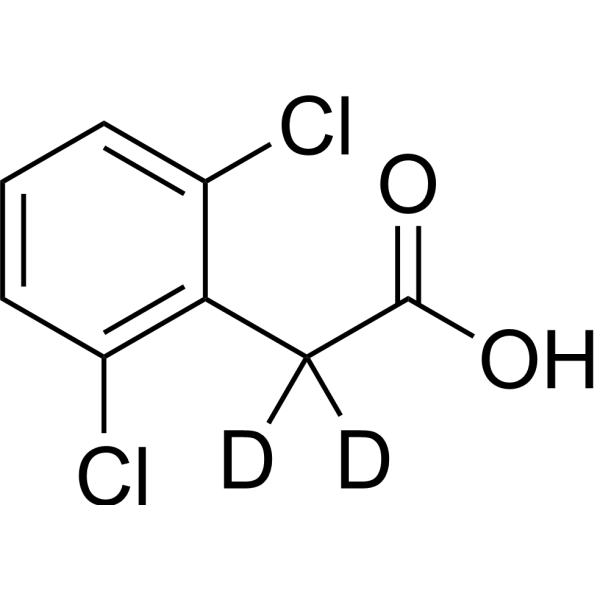(2,6-Dichlorophenyl)acetic-2,2-d<sub>2</sub> Chemical Structure