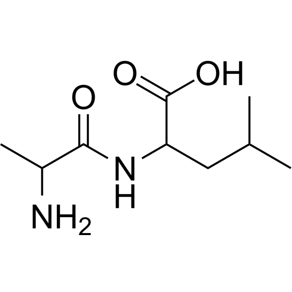 2-(2-Aminopropanamido)-4-methylpentanoic acid Chemical Structure