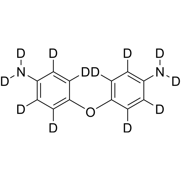 4,4'-Oxydianiline-d<sub>12</sub> Chemical Structure