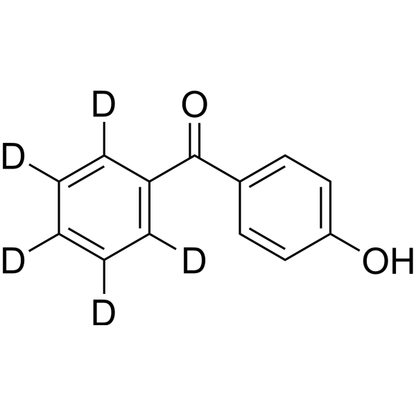 (4-Hydroxyphenyl)(phenyl)methanone-d<sub>5</sub> Chemical Structure