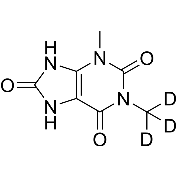 1,3-Dimethyluric acid-dsub>3</sub> Chemical Structure
