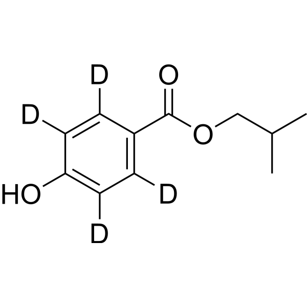 Isobutylparaben-d<sub>4</sub> Chemical Structure