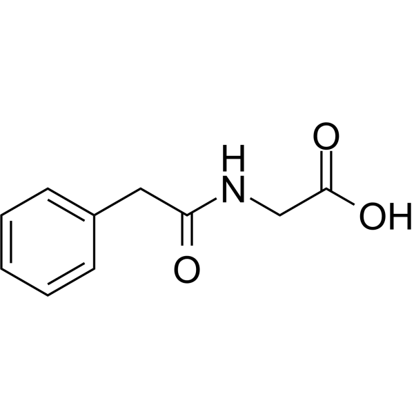 Phenylacetylglycine Chemical Structure