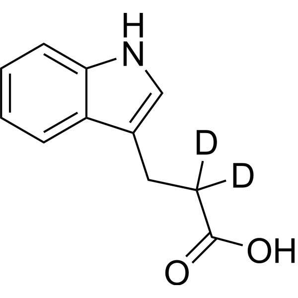 3-Indolepropionic acid-d<sub>2</sub> Chemical Structure