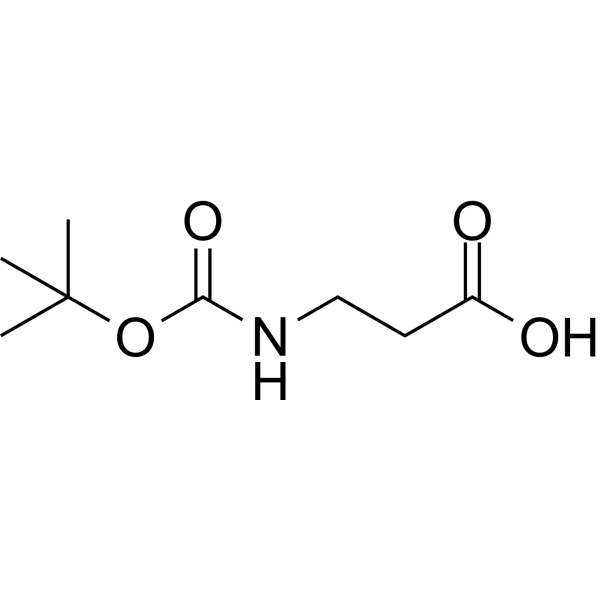 Boc-β-Ala-OH Chemical Structure