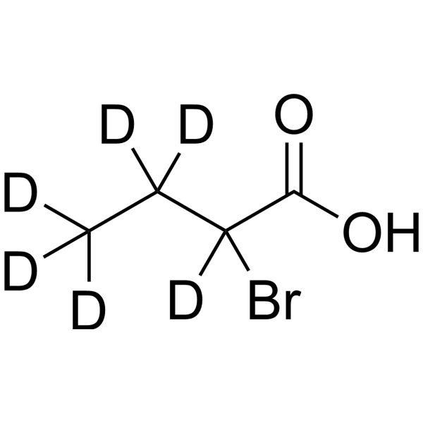 2-Bromobutanoic acid-d<sub>6</sub> Chemical Structure