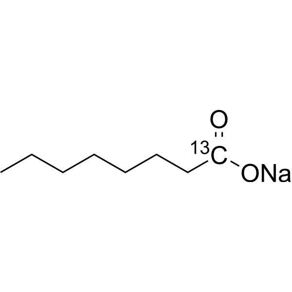 Octanoate-13C sodium Chemical Structure