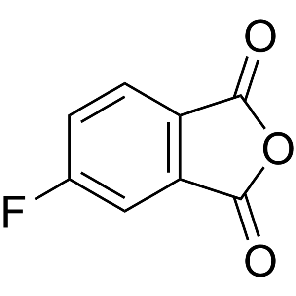 4-Fluorophthalic anhydride Chemical Structure