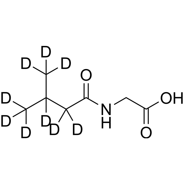 N-Isovalerylglycine-d<sub>9</sub> Chemical Structure
