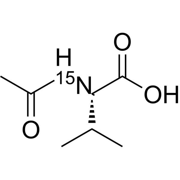 Acetylvaline-15N Chemical Structure