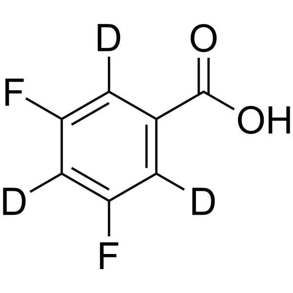 3,5-Difluorobenzoic acid-d<sub>3</sub> Chemical Structure