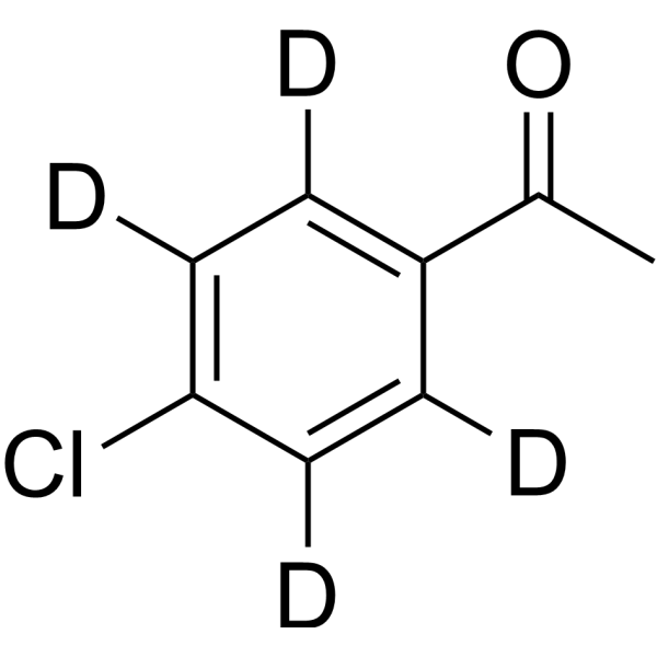 1-(4-Chlorophenyl)ethanone-d<sub>4</sub> Chemical Structure