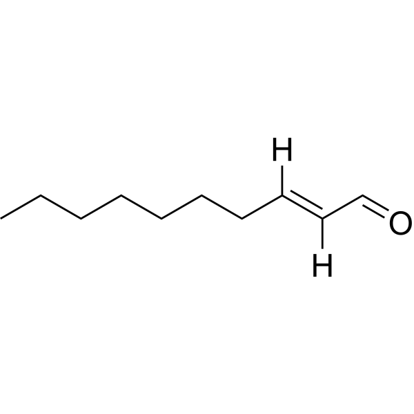 trans-2-Decenal Chemical Structure