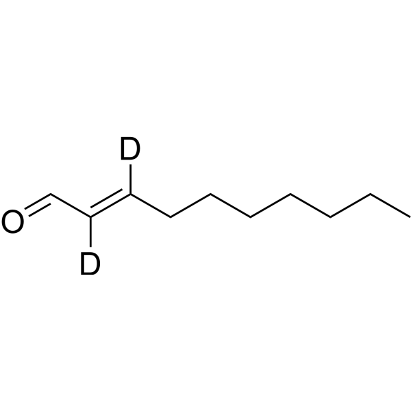 trans-2-Decenal-d<sub>2</sub> Chemical Structure
