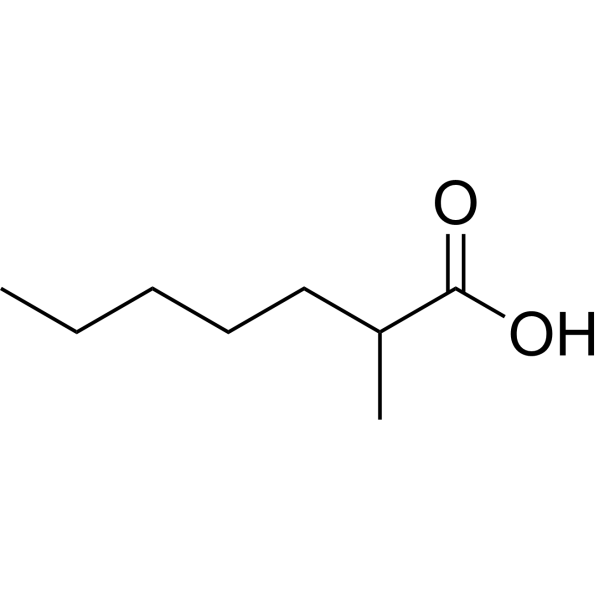 2-Methylheptanoic acid Chemical Structure