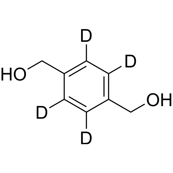 1,4-Benzenedimethanol-d<sub>4</sub> Chemical Structure