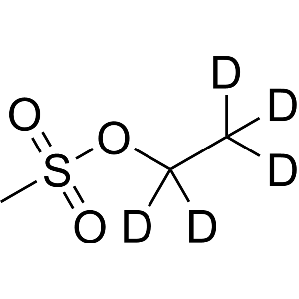 Ethyl methanesulfonate-d<sub>5</sub> Chemical Structure