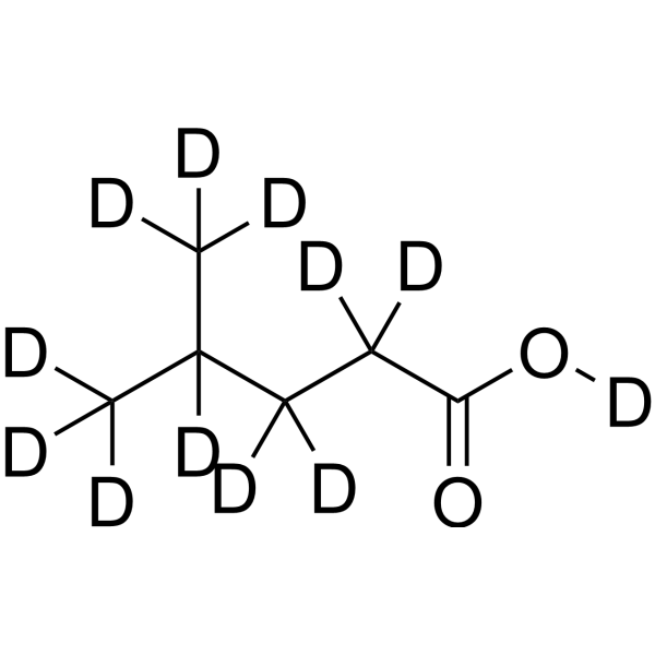 4-Methylpentanoic acid-d<sub>12</sub> Chemical Structure