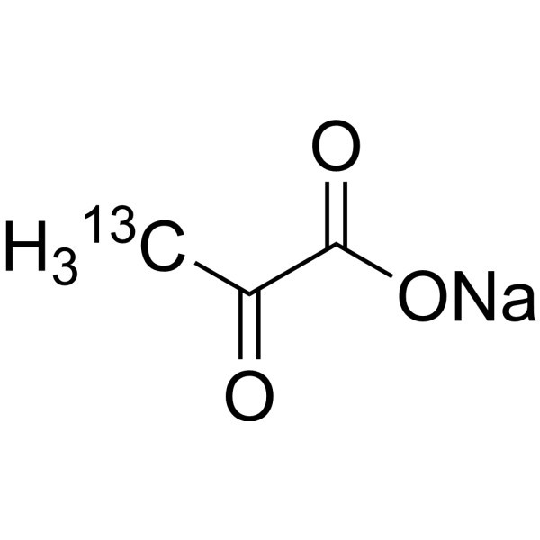 Sodium 2-oxopropanoate-<sup>13</sup>C Chemical Structure