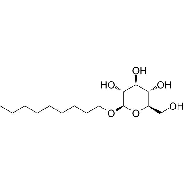 Nonyl β-D-glucopyranoside Chemical Structure