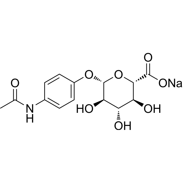 Acetaminophen glucuronide sodium salt Chemical Structure