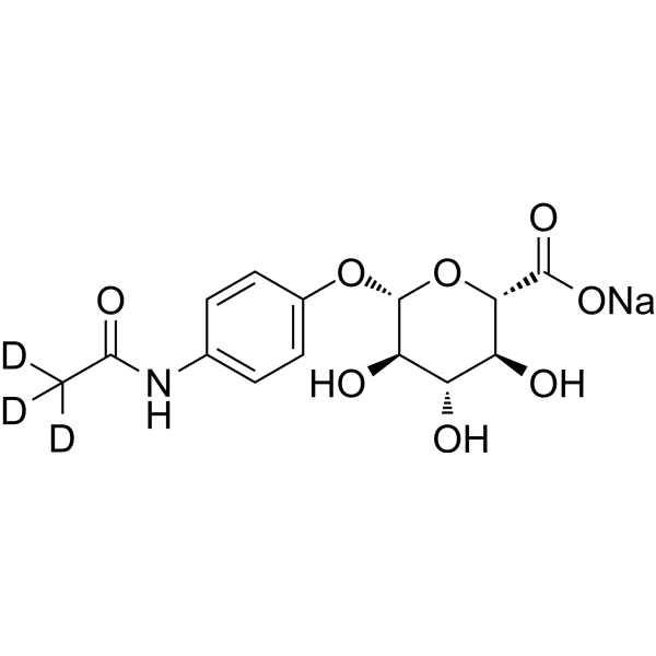 Acetaminophen glucuronide-d3 sodium salt
