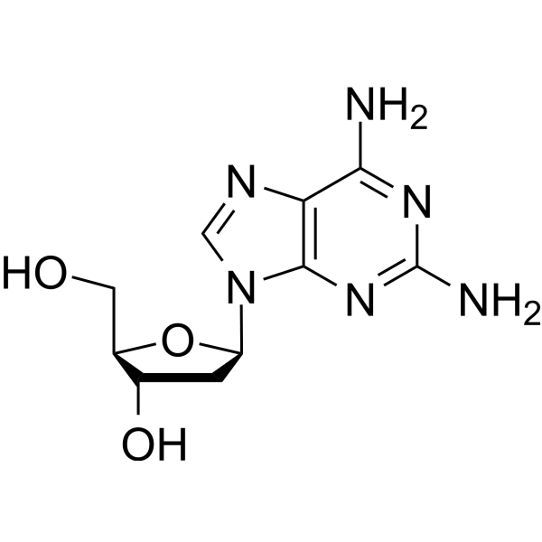 2-Amino-2'-deoxyadenosine Chemical Structure