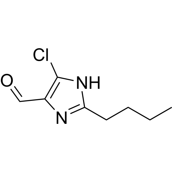 2-Butyl-4-chloro-5-formylimidazole Chemical Structure