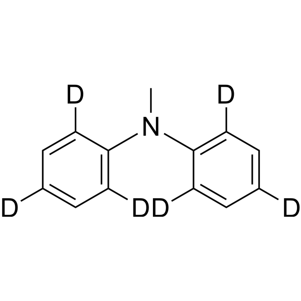 Diphenyl-2,2′,4,4′,6,6′-methylamine-d<sub>6</sub> Chemical Structure
