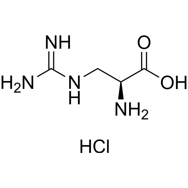 (S)-2-amino-3-guanidinopropanoic acid hydrochloride Chemical Structure
