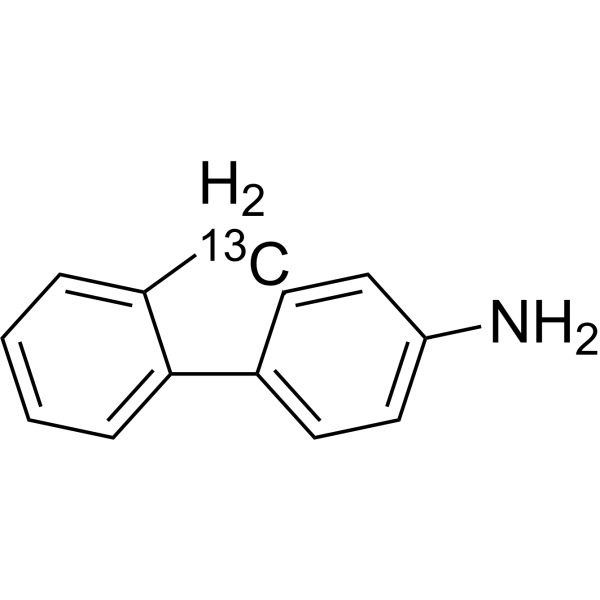 2-Aminofluorene-<sup>13</sup>C Chemical Structure