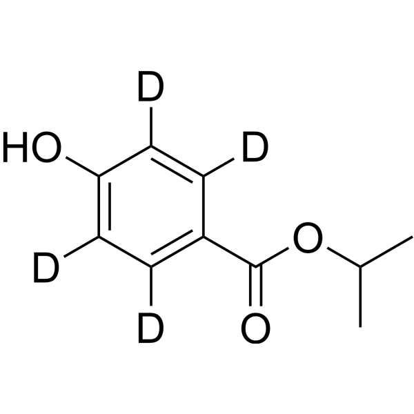 Isopropyl 4-hydroxybenzoate-d<sub>4</sub> Chemical Structure