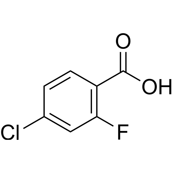 4-Chloro-2-fluorobenzoic acid Chemical Structure