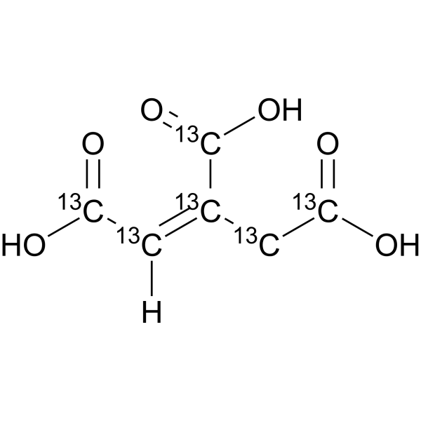 (Z)-Aconitic acid-<sup>13</sup>C<sub>6</sub> Chemical Structure