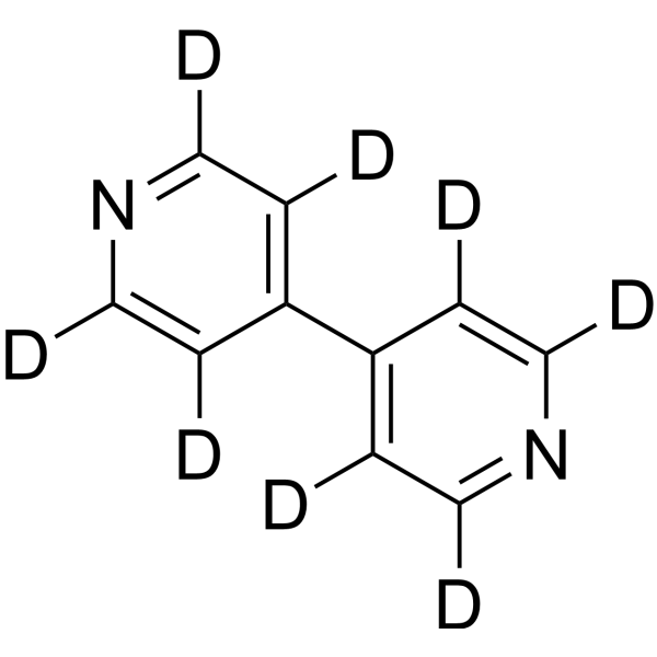4,4′-Dipyridyl-d<sub>8</sub> Chemical Structure