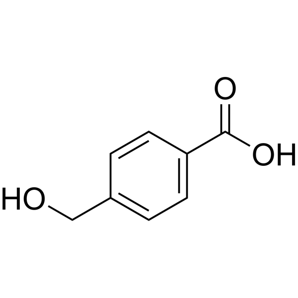 4-(Hydroxymethyl)benzoic acid Chemical Structure