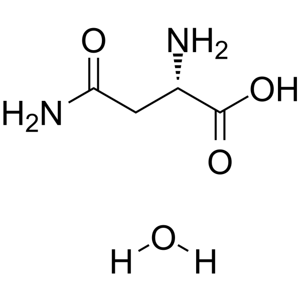 L-Asparagine monohydrate Chemical Structure