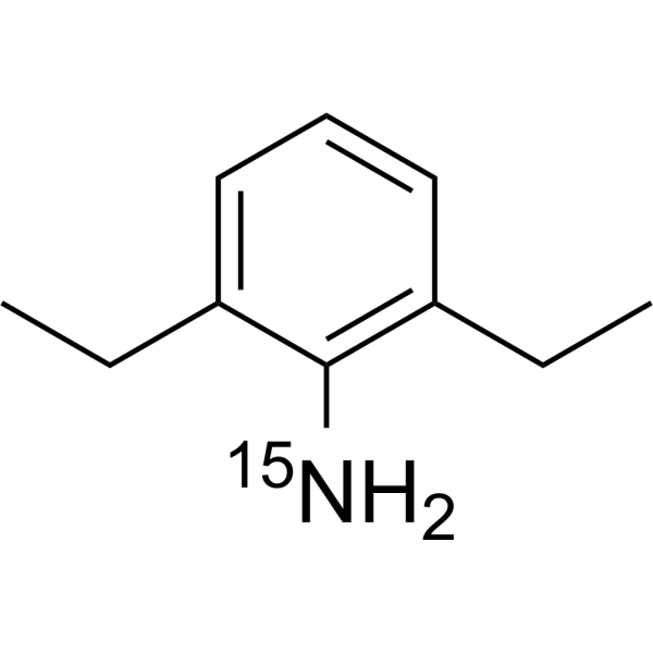 2,6-Diethylaniline-<sup>15</sup>N Chemical Structure