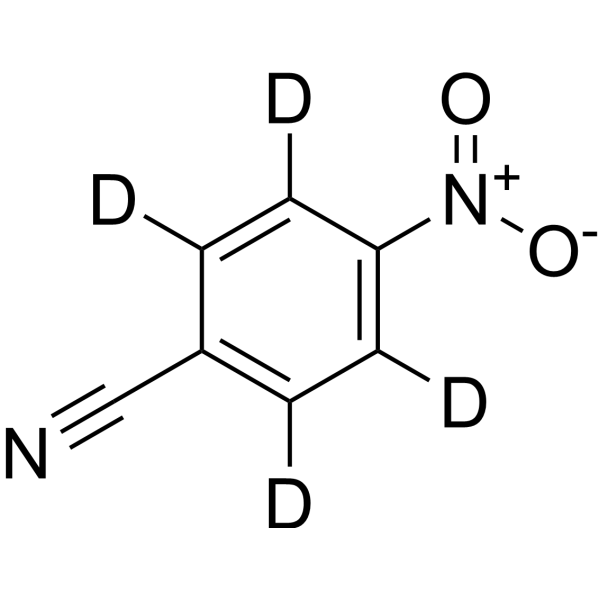 4-Nitrobenzonitrile-d4 Chemical Structure