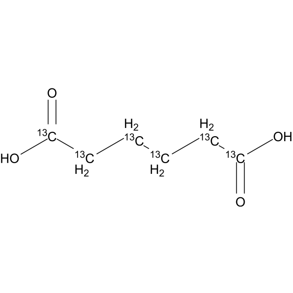Adipic acid-<sup>13</sup>C<sub>6</sub> Chemical Structure