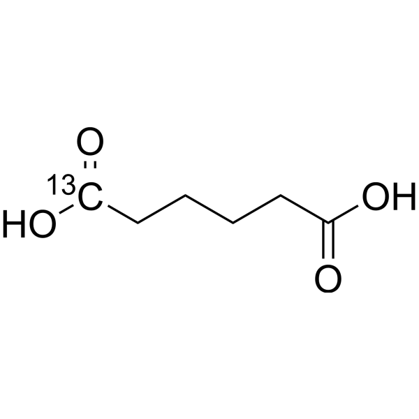 Adipic acid-<sup>13</sup>C Chemical Structure