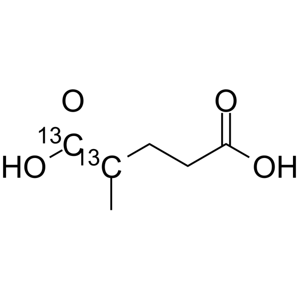 2-Methylpentanedioic acid-13C2 Chemical Structure