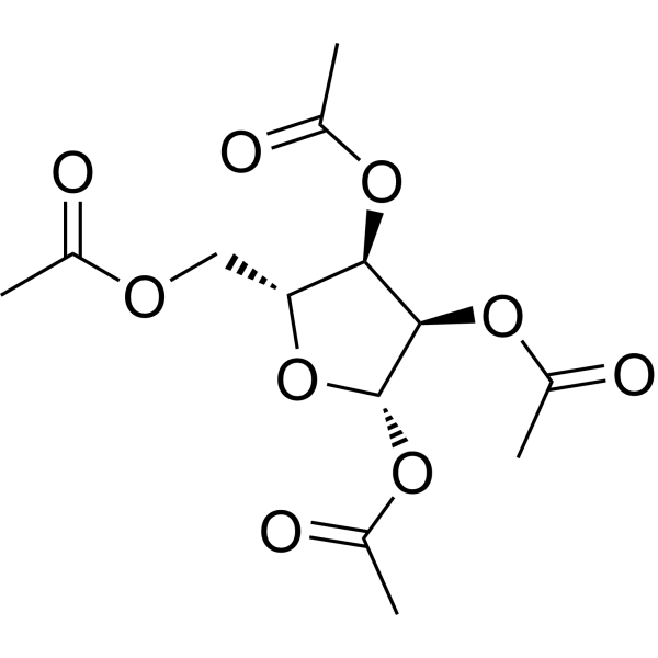 beta-D-Ribofuranose 1,2,3,5-tetraacetate Chemical Structure