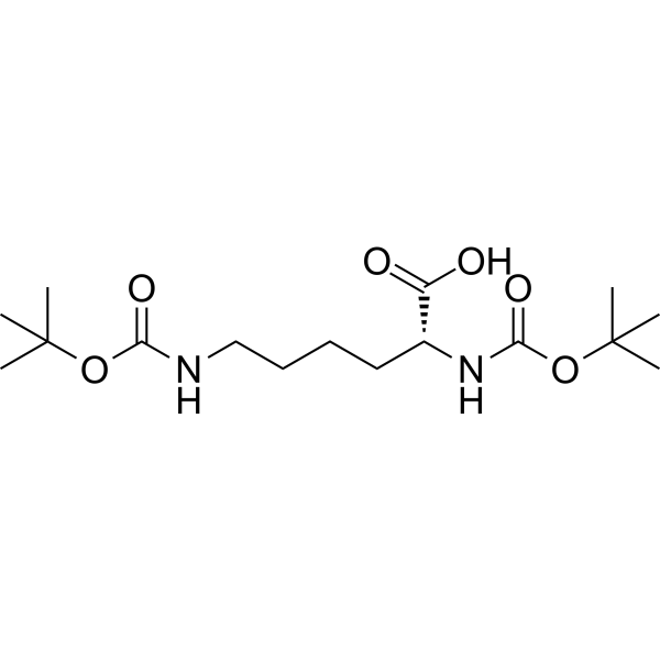 N2,N6-Bis(tert-butoxycarbonyl)-D-lysine Chemical Structure