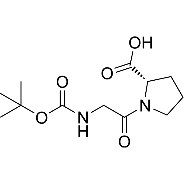 Boc-Gly-Pro-OH Chemical Structure