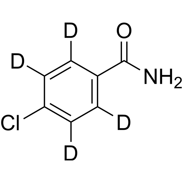 4-Chlorobenzamide-d<sub>4</sub> Chemical Structure