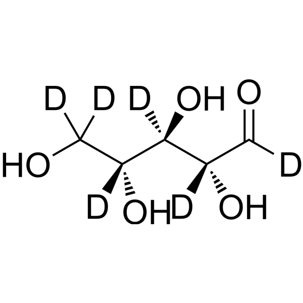 D-Ribose-d<sub>6</sub> Chemical Structure
