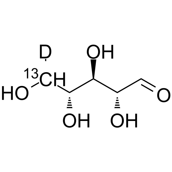 D-Ribose-13C,d-1 Chemical Structure
